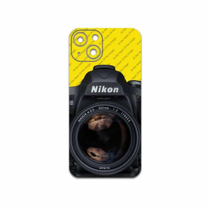 برچسب پوششی ماهوت مدل Nikon-Logo مناسب برای گوشی موبایل اپل iPhone 13 MAHOOT Nikon-Logo Cover Sticker for Apple iPhone 13